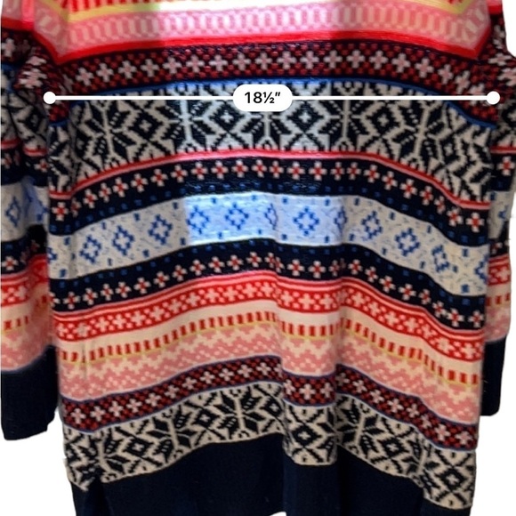 Old Navy Colorful Long Open Cardigan Size Large​​​​​​ - Picture 6 of 10